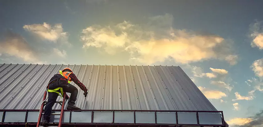 Commercial Built-Up Roof Installation in evansville