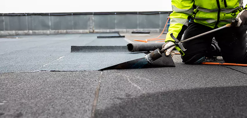 Residential Flat Roof Repair in evansville