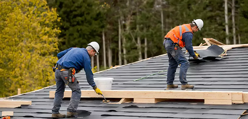Garage Felt Roof Replacement in evansville