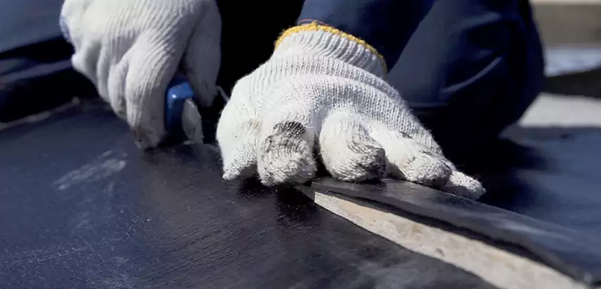 Rubber Roof Seam Repair in evansville